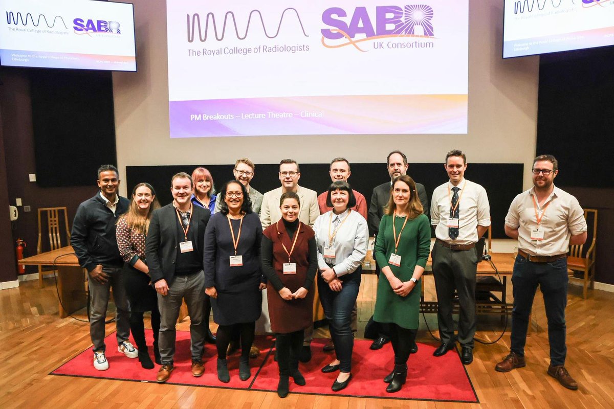Quite the faculty photo. Thanks to all involved in the joint RCR-SABR primary renal workshop in Edinburgh. Registration for conference starts at 11am, tomorrow Thursday 21 November. Royal College of Physicians Edinburgh <a href="/RCPEdin/">Royal College of Physicians of Edinburgh</a> <a href="/PattyDiezH/">Patty Diez Hes 💙</a> <a href="/_ShankarSiva/">Shankar Siva</a> <a href="/fizzy_cyst/">chris dean</a> <a href="/cpeedell/">Clive Peedell</a>