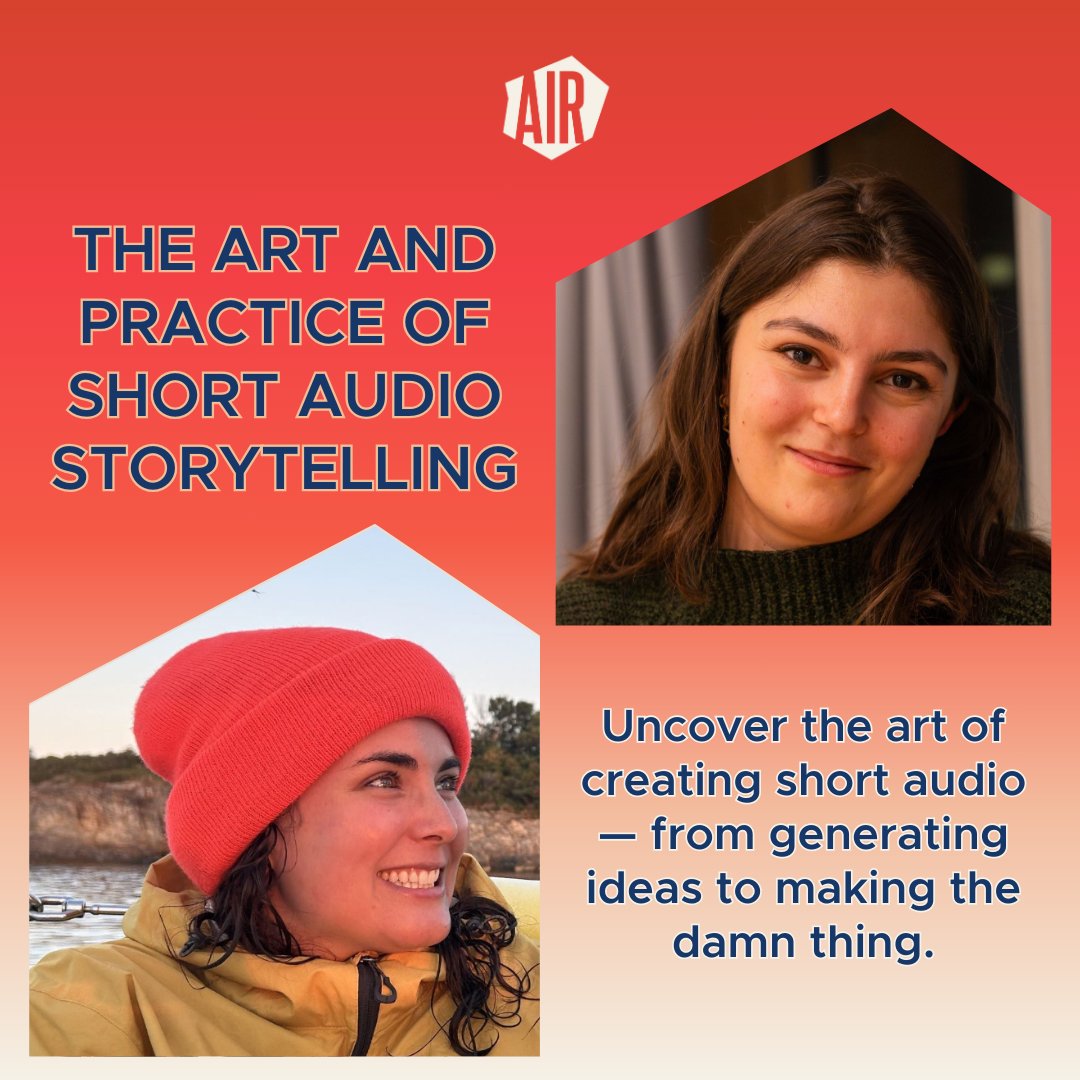Small Packages: The Art and Practice of Short Audio Storytelling

🗓️ 01/15, 01/22, 01/29 + 02/5/25
🕐 10AM PT/1 PM ET
👤 <a href="/taliaaugustidis/">Talia Augustidis</a> + <a href="/jayy_gee_bee/">Jules Bradley (she/her)</a>
🎟️ Register at ow.ly/vNoH50U9THz: $370 AIR members | $425 non-members