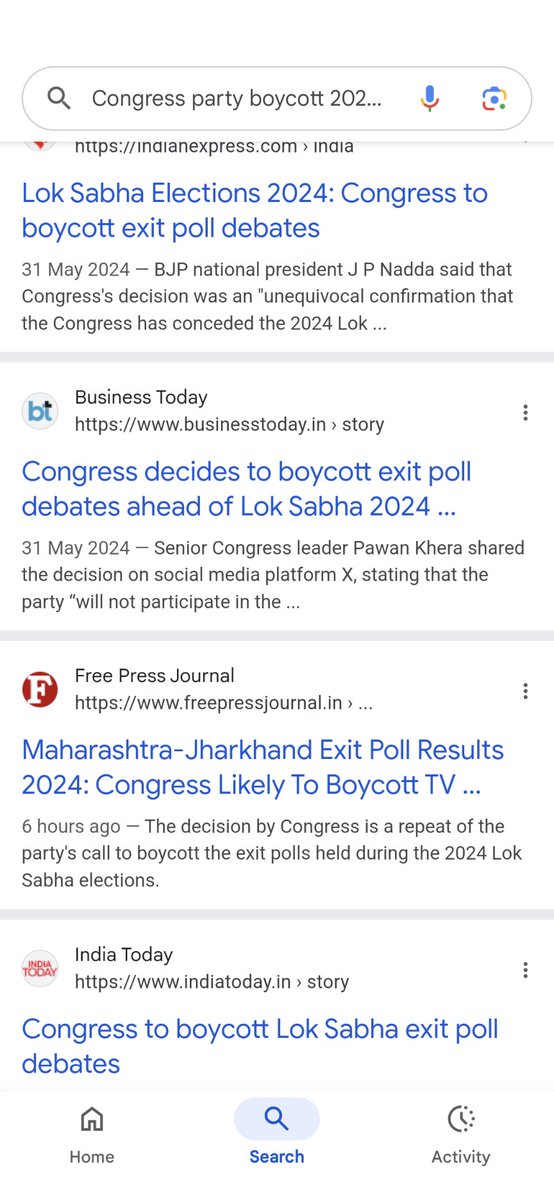 thisis_drgsp's tweet photo. Last time When @INCIndia decided to boycott #ExitPoll ...we got Jannalyak as #ShadowPM of this country for the first time
Now I can conclude which way #MaharashtraElection2024 results going https://t.co/PMMGs3niyu
