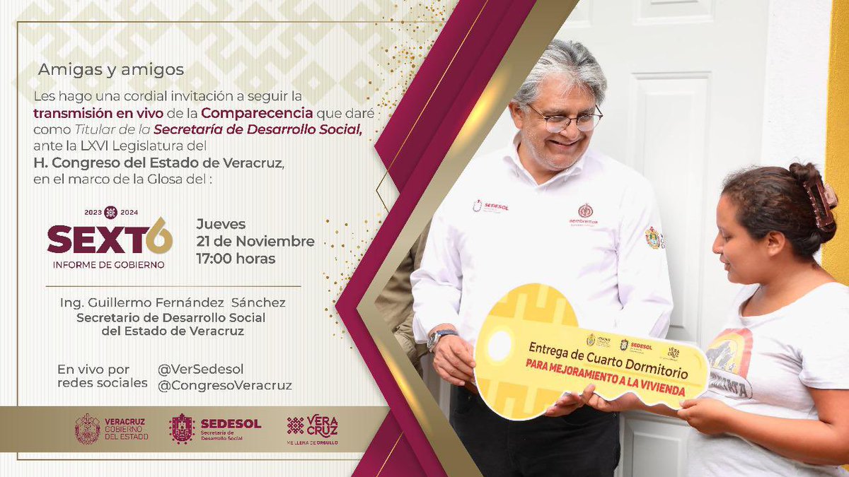 Mañana nos vemos a las 17:00 horas. #Comparecencia #Sedesol #2024