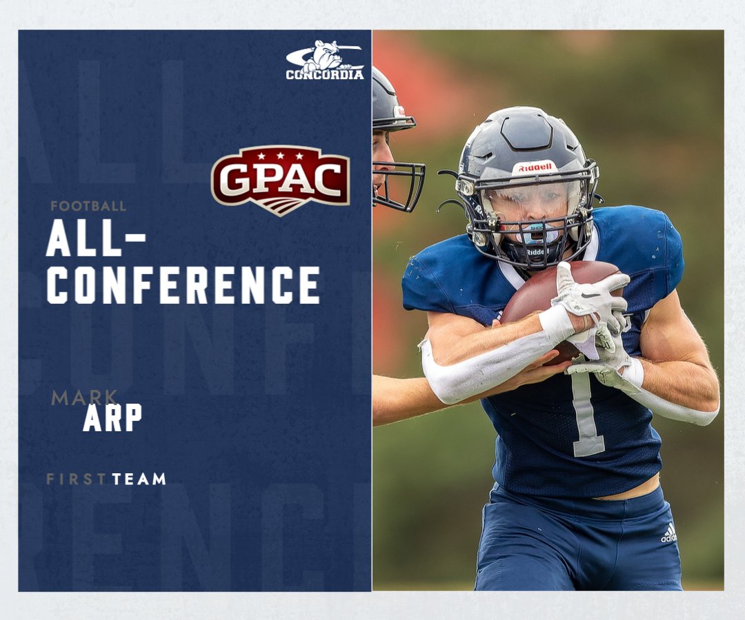 ⭐ 2024 GPAC All-Conference ⭐
➡️ First Team

🏈 <a href="/mark_arp1/">Mark Arp</a> | McCook, NE

📊 2024: 239 carries, 1,195 yards, 13 TDs; 20 catches for 141 yards.
📝 Equaled <a href="/CUNEFootball/">CUNE Football</a> single season record for rushing TDs; rushing total ranks third highest in program history for single season.