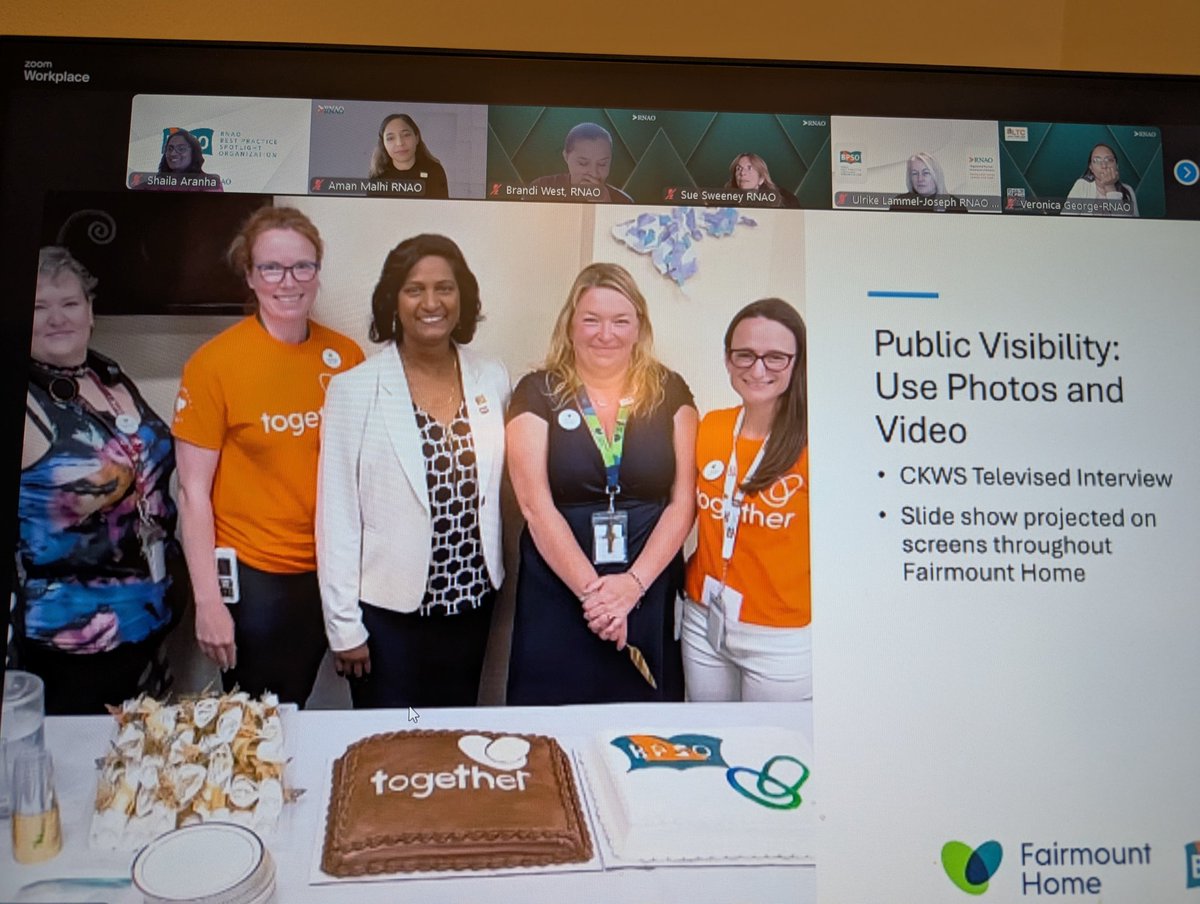 ShailaAranha's tweet photo. @RNAO #BPSOSymposium #NP Anna Campbell and Rebecca McEwen present to share and promote the exciting BPSO work @FairmountCounty Fairmount Home. https://t.co/CJLD1IccWC