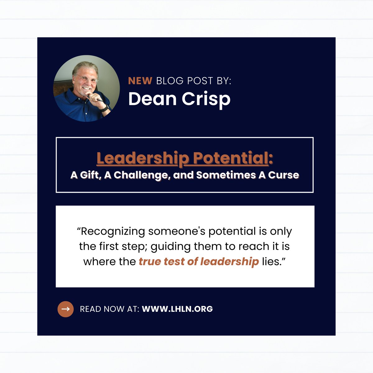 lhlnetwork's tweet image. This week’s blog dives into how great leaders see not just who their employees are today, but who they could become. Learn how cultivating potential can transform both individuals and teams.

#leadership #leadershipblog #leaders #lead #leader #potential #growth #vision