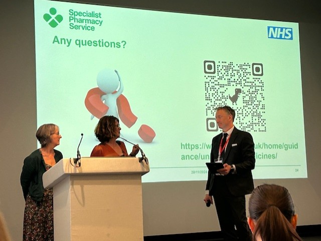 NHS_SPS's tweet photo. A great #PDIG conference today
Co-chaired by @MedsProcurement
Lots of recognition of pan-SPS support for managing medicines shortages
@AmandaCPharmacy & @SharonJacksonQA spoke about sourcing unlicensed medicines - click here for our resources: https://t.co/ZMeuLDz3gb https://t.co/XY7Qb8e4mQ