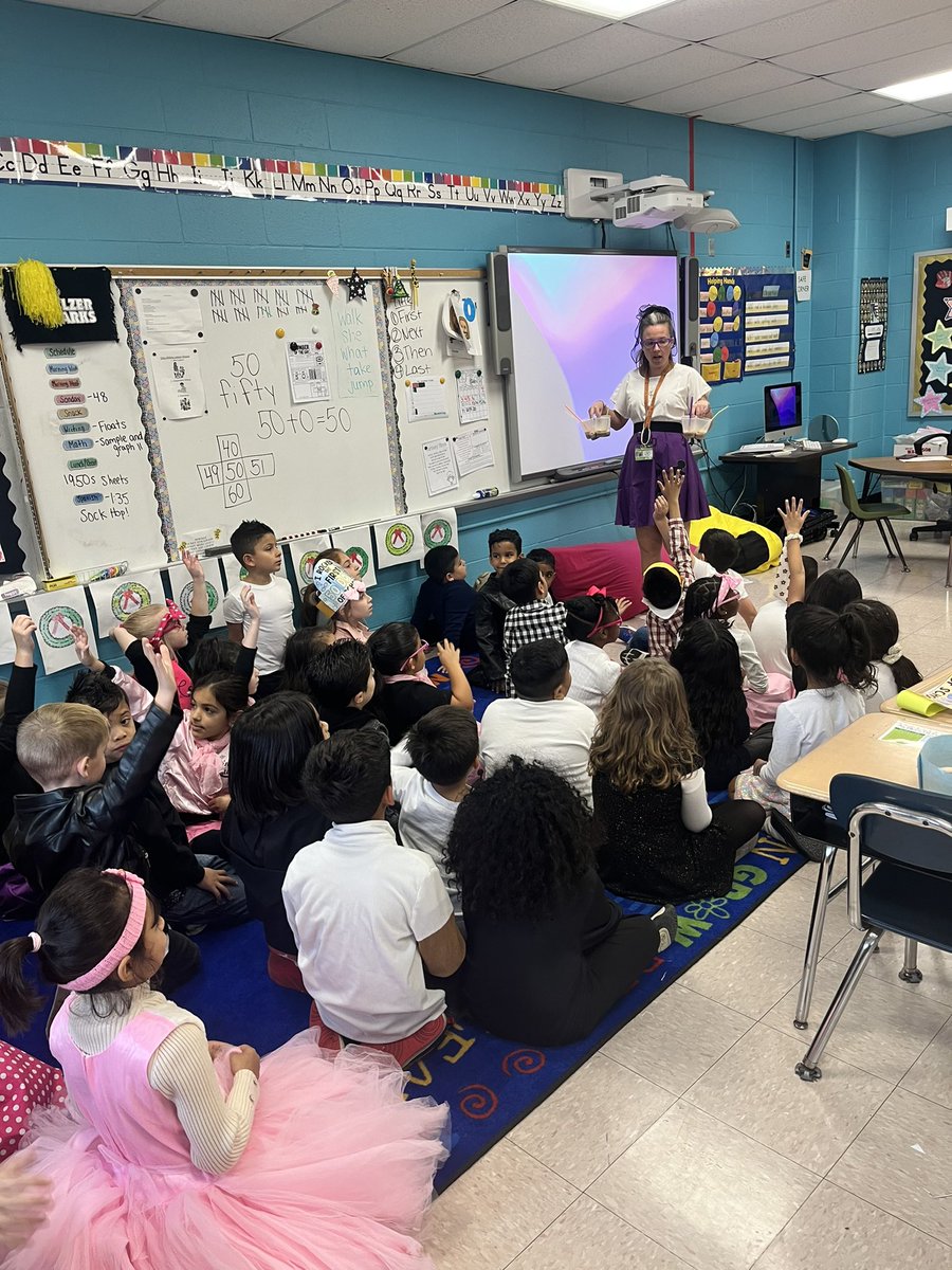 It’s the 50th day of school! Our first graders are celebrating 50s style