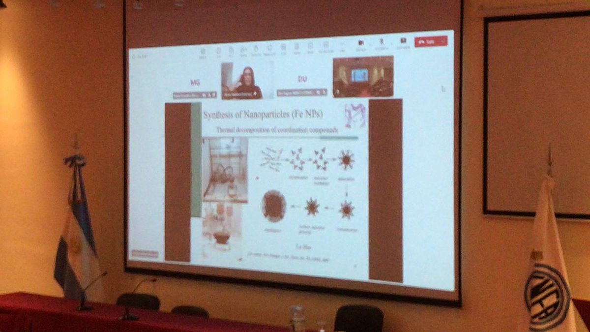 Dr_Desimone's tweet photo. @INNcneaconicet @CNEA_Arg Finalizamos las conferencias de la mañana con la Conferencia Plenaria:
“Superparamagnetic Iron Oxide Nanoparticles Applied to Medicine”
Dr. Paula Haddad (Brasil)
#FNBT #FNBT4 #nanobiotecnología https://t.co/Ett6fIkbuP