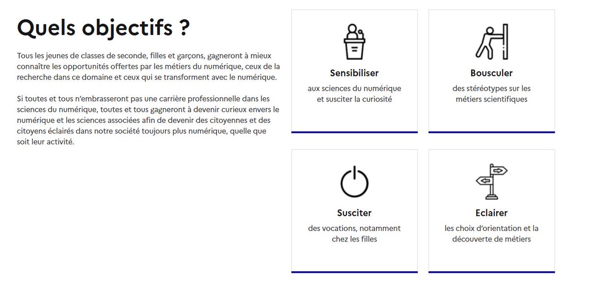 2024-2025
1 scientifique, 1 classe: chiche !

Professeurs de lycée prenez RdV avec des scientifiques du numérique pour une rencontre en classe avec vos élèves !
chiche.inria.fr
Un dispositif à partager accompagné par <a href="/Edu_Num/">Éducation Numérique</a> &amp; <a href="/Inria/">Inria</a> 
#DRANE #Innovation #orientation #IA