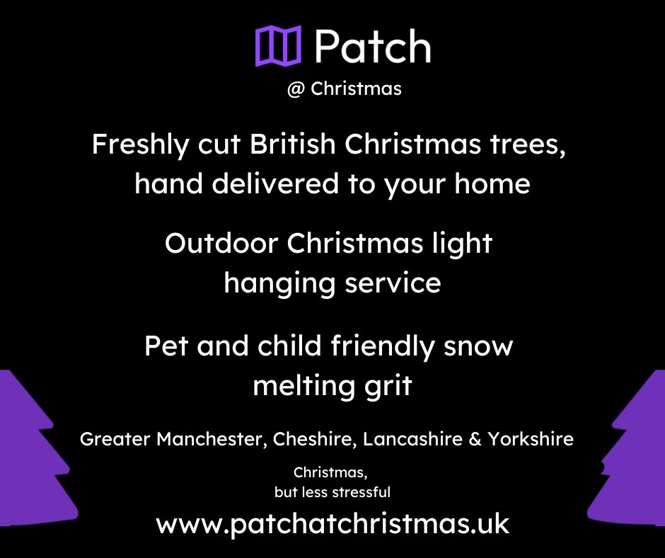 We deliver premium Christmas trees and hang your Christmas lights in Manchester, Cheshire, Lancashire and Yorkshire. See patchatchristmas.uk