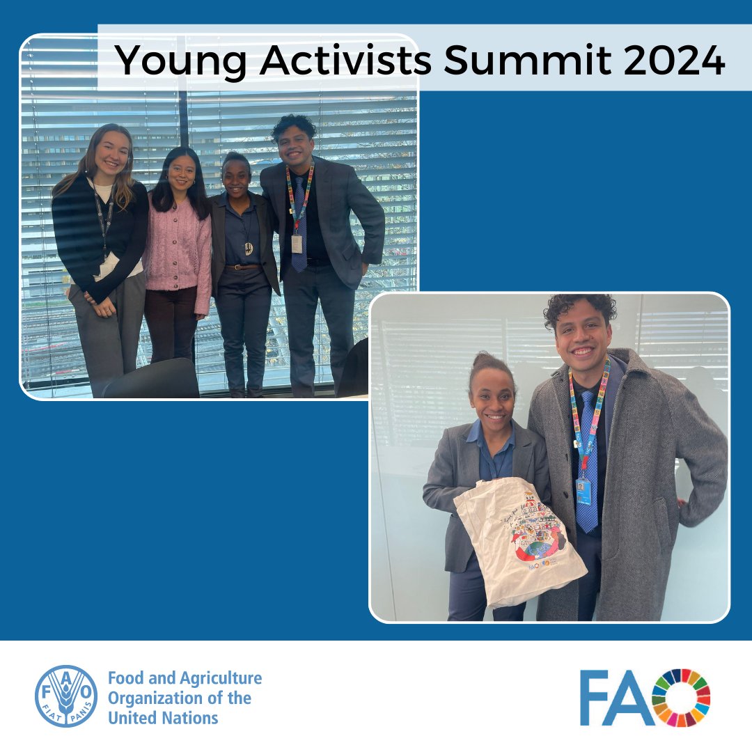 FAOGeneva (@faogeneva) on Twitter photo Today, <a href="/FAOGeneva/">FAOGeneva</a> & <a href="/World_FoodForum/">World Food Forum</a> had the chance to meet with Young Activist Summit (<a href="/ActivistsSummit/">Young Activists Summit</a>) Laureate Cynthia Houniuhi, discussing the vital role of
➡️youth global action is to climate action in strengthening resilient livelihoods🌍
#YAS24 Today, <a href="/FAOGeneva/">FAOGeneva</a> & <a href="/World_FoodForum/">World Food Forum</a> had the chance to meet with Young Activist Summit (<a href="/ActivistsSummit/">Young Activists Summit</a>) Laureate Cynthia Houniuhi, discussing the vital role of
➡️youth global action is to climate action in strengthening resilient livelihoods🌍
#YAS24