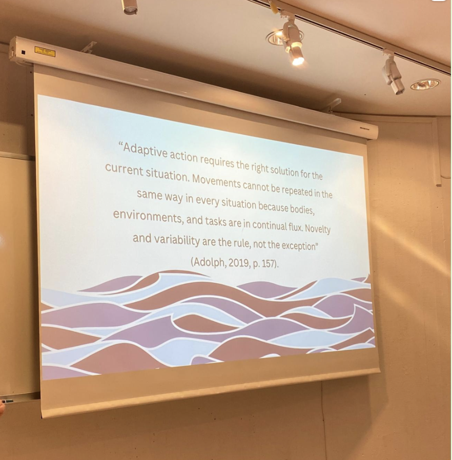 markstkhlm's tweet photo. Great to have Elin  one of our master students and great swimming coach present her bachelor exam from last year to the students on our skill learning course.
Movements cannot be repeated the same way in every situation....Novelty and variability are the rule, not the exception https://t.co/xTJpmqQwxk
