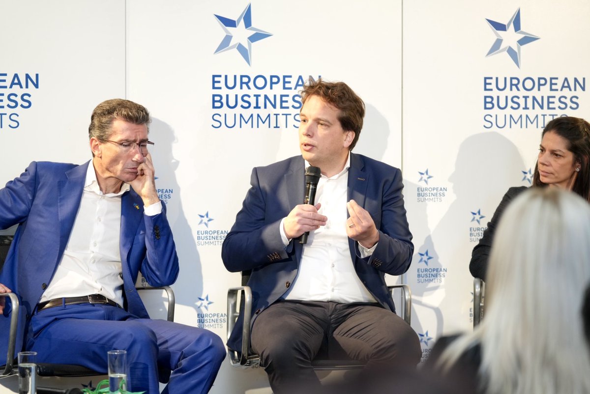 During the panel on Digital Transition at #EBS2024, <a href="/BleekerDerk/">Derk Bleeker</a>, Chief Commercial Officer, <a href="/sagegroupplc/">Sage</a> highlights the importance of digital technologies for SMEs.

"SMEs are the backbone of Europe's economy, driving employment, growth, and innovation.

They hold immense