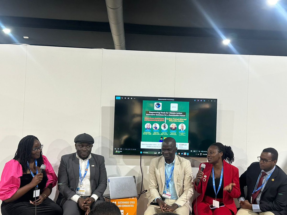 🌍Earlier today at the <a href="/COP29_AZ/">COP29 Azerbaijan</a> Youth Pavillion the YouLead Climate Network in conjunction with Policy Action Initiative co-hosted a debate on the sidelines of #COP29Azerbaijan.

🔊"We must continue to consolidate our efforts to champion food security, combining traditional