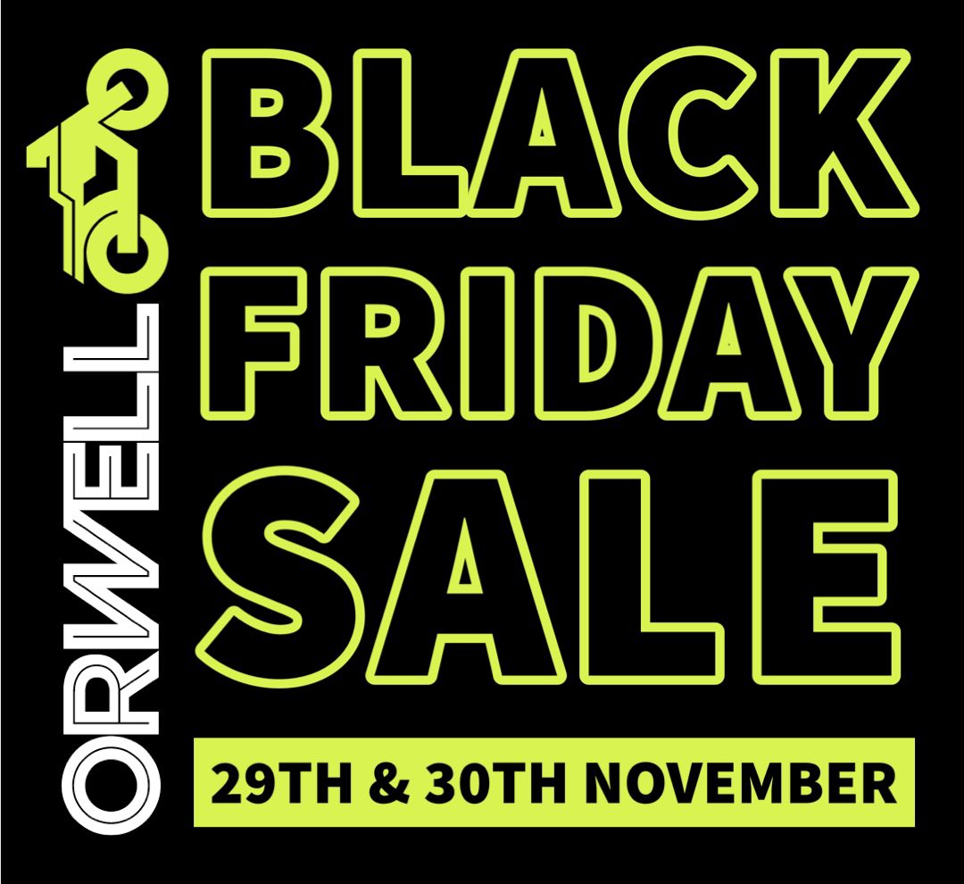 Countdown to Black Friday is on😎🔥

#blackfriday #orwellmotorcyclesltd #blackfridaysale