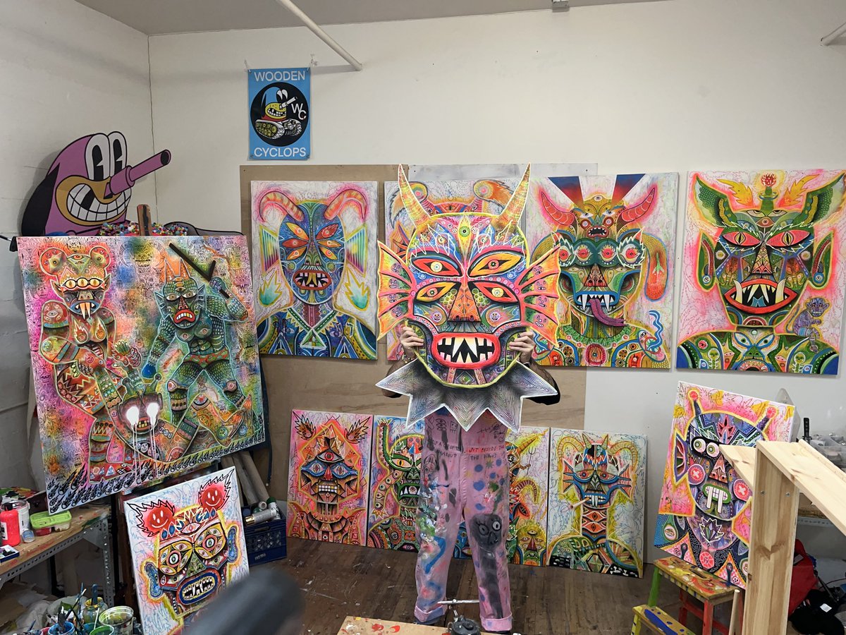 Complicated consortium

#abstractpainting #contemporaryart #painter #largescaleart #wesleyjamesart #woodencyclops