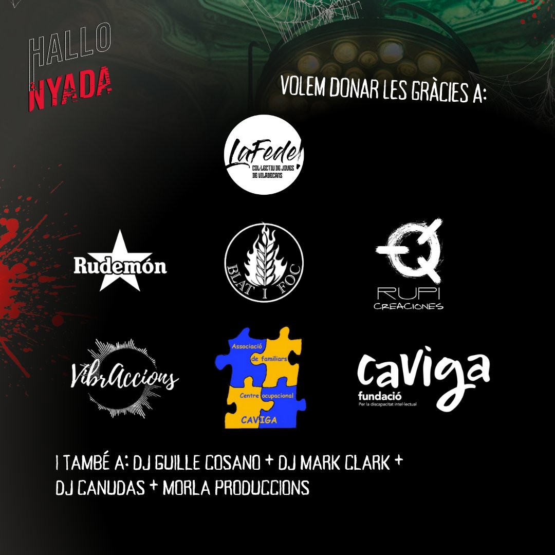 ViladecansJove's tweet image. 🎃1.232€ SOLIDARIS!
.
Obtinguts al passatge del terror de la Hallonyada 2024!
.
1.232€ destinats a @familiars_caviga !
.
🖤Gràcies a tot el públic que vau gaudir de les activitats i en especial a tothom que va donar un cop de mà.
.
#ViladecansJove #Hallonyada2024