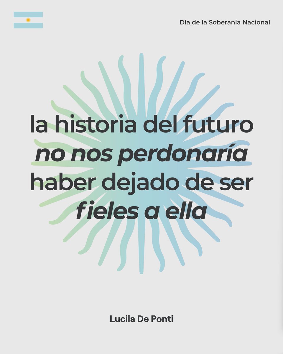 ludeponti's tweet photo. Defender la patria frente a quienes pretenden saquearla es un deber que le debemos a nuestra historia, a quienes lucharon por su soberanía y al futuro de todos los argentinos. https://t.co/ch6x4LwrFO