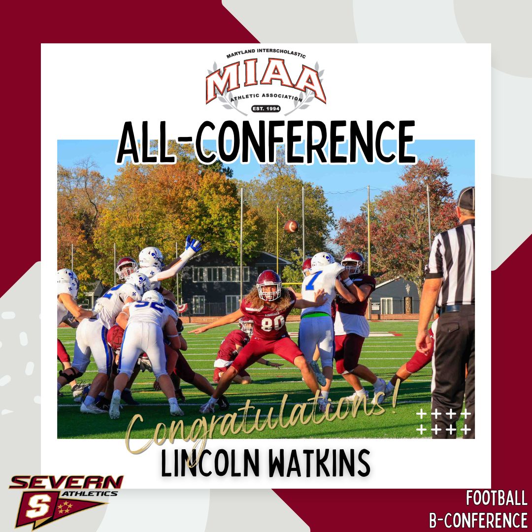 Congratulations to Sophomore, Lincoln Watkins! Lincoln has been named an MIAA All-Conference Football Player in the B-conference!