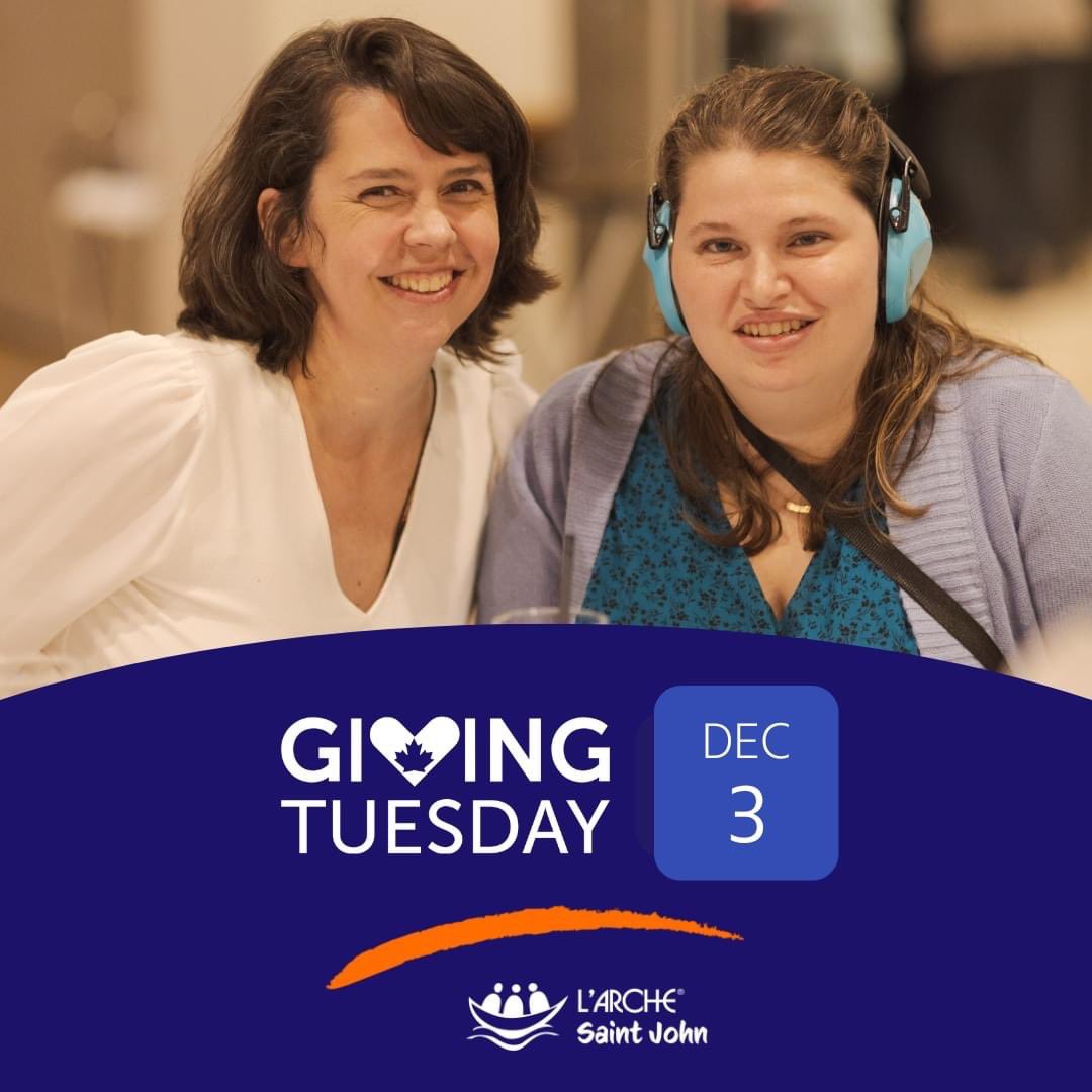 Mark Your Calendar for GivingTuesday!

This GivingTuesday on December 3, join us in a global day of giving to support adults with intellectual disabilities in our community.

We’re aiming to raise $13,000 and welcome 10 new monthly donors.

Donate online: larchesaintjohn.org/givingtuesday