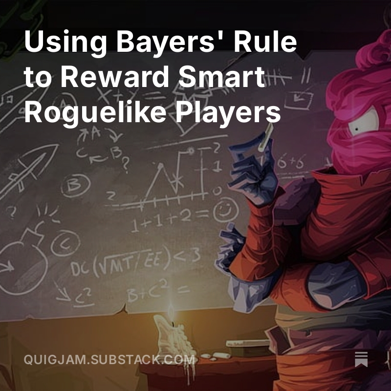 Roguelikes are fun but losing to RNG isn't

I explored how we can use math to remove frustration and reward smart players.

Read below ⤵️