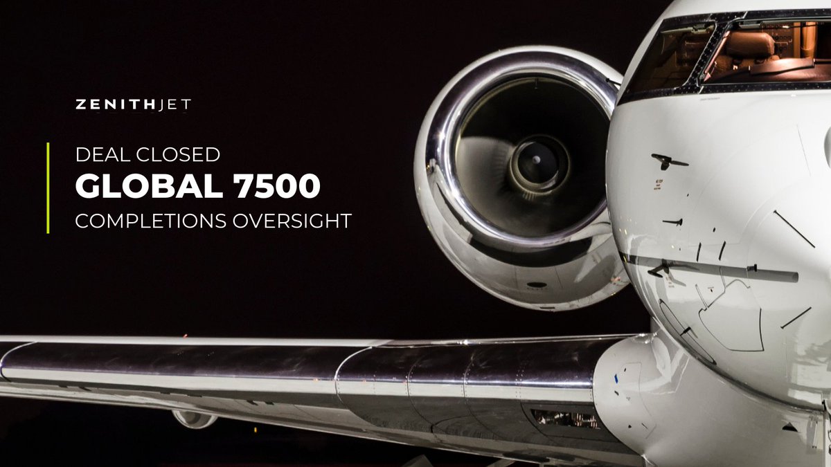 It’s been a busy month at ZenithJet!
We’re thrilled to announce that we’ve secured a Global 7500 completions oversight contract to support one of our valued clients. This milestone highlights our extensive expertise with this platform—having overseen numerous Global 7500 projects