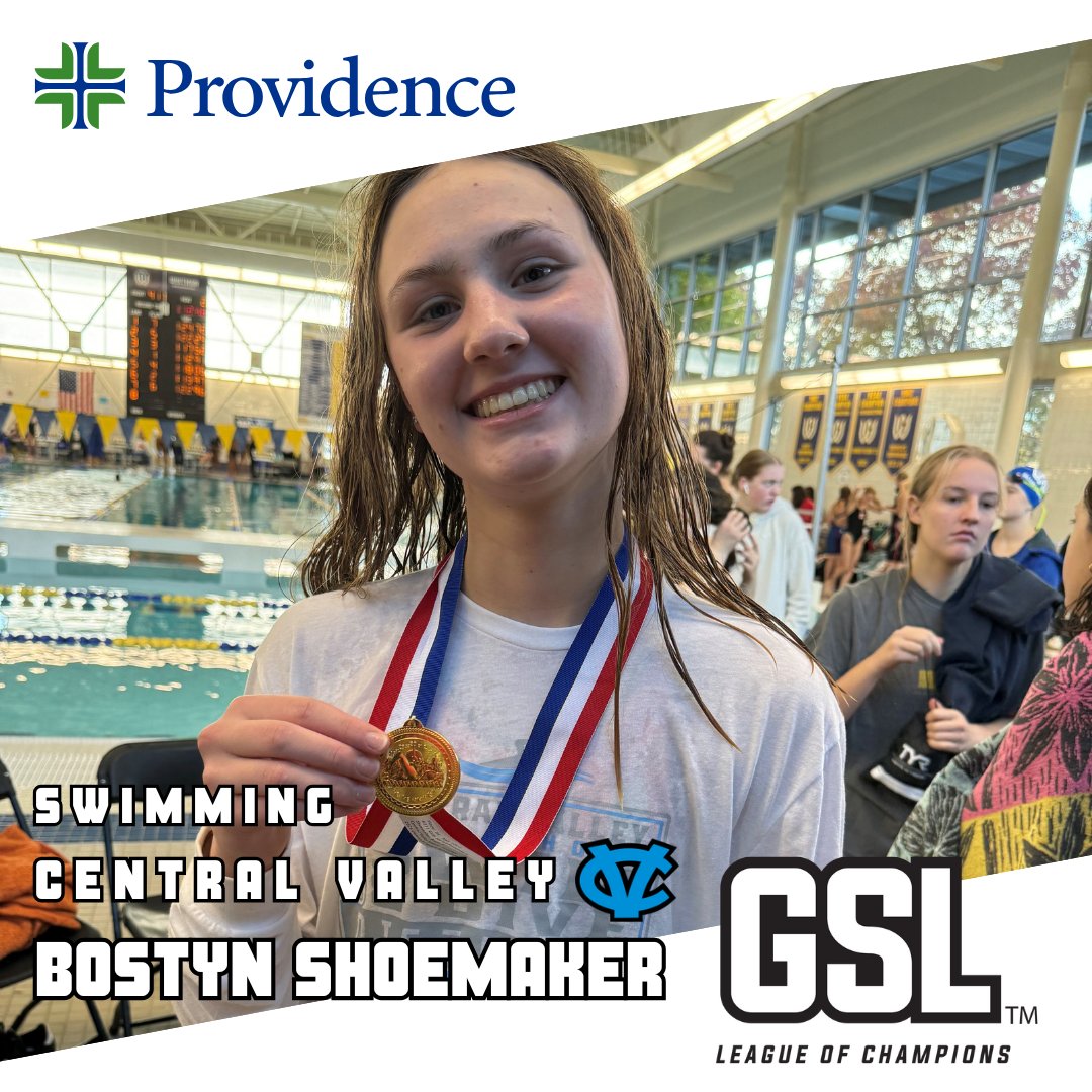 providence_phc's tweet image. Providence is proud to partner with the Greater Spokane League to spotlight outstanding student athletes. This week, we are thrilled to highlight Bostyn Shoemaker from Central Valley High School! 🏊‍♀️
#StudentAthleteOfTheWeek #GreaterSpokaneLeague #CentralValleyHighSchool