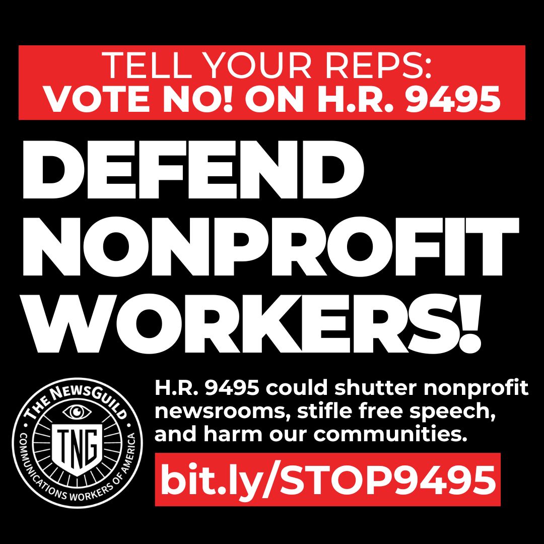 🚨ACTION NEEDED: H.R. 9495  includes a poison pill provision that is a serious threat to nonprofits. This bill would remove due process and hand over considerable power to future administrations. 

Join us in urging Congress to vote NO on H.R. 9495!

🔗bit.ly/STOP9495