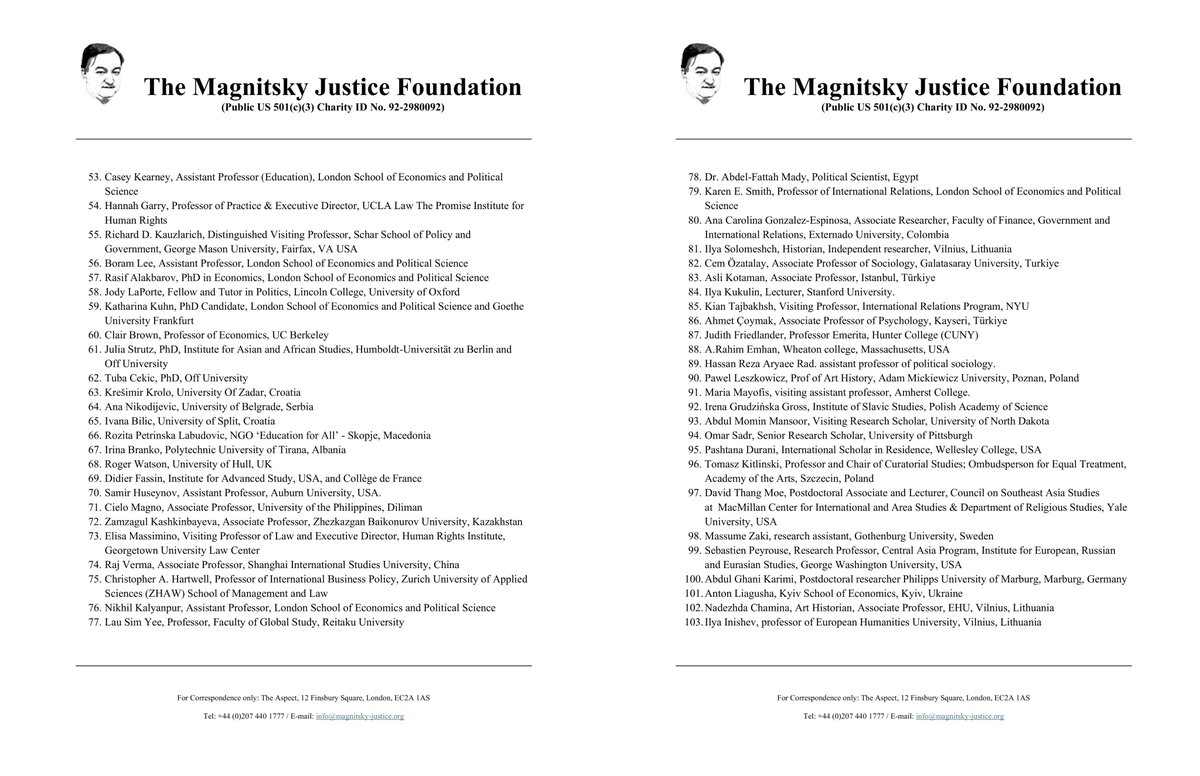Global Magnitsky Justice Campaign (@gmjcampaign) on Twitter photo The GMJC sent a letter to the President of COP29 Mukhtar Babayev to call for the immediate release of political prisoner Dr. Gubad Ibadoghlu.
Academics from around the world rallied together to demand Dr. Ibadoghlu's freedom.
#FreeGubad
<a href="/COP29_AZ/">COP29 Azerbaijan</a> <a href="/ETSN_ecogovaz/">Ekologiya və Təbii Sərvətlər Nazirliyi</a> The GMJC sent a letter to the President of COP29 Mukhtar Babayev to call for the immediate release of political prisoner Dr. Gubad Ibadoghlu.
Academics from around the world rallied together to demand Dr. Ibadoghlu's freedom.
#FreeGubad
<a href="/COP29_AZ/">COP29 Azerbaijan</a> <a href="/ETSN_ecogovaz/">Ekologiya və Təbii Sərvətlər Nazirliyi</a>