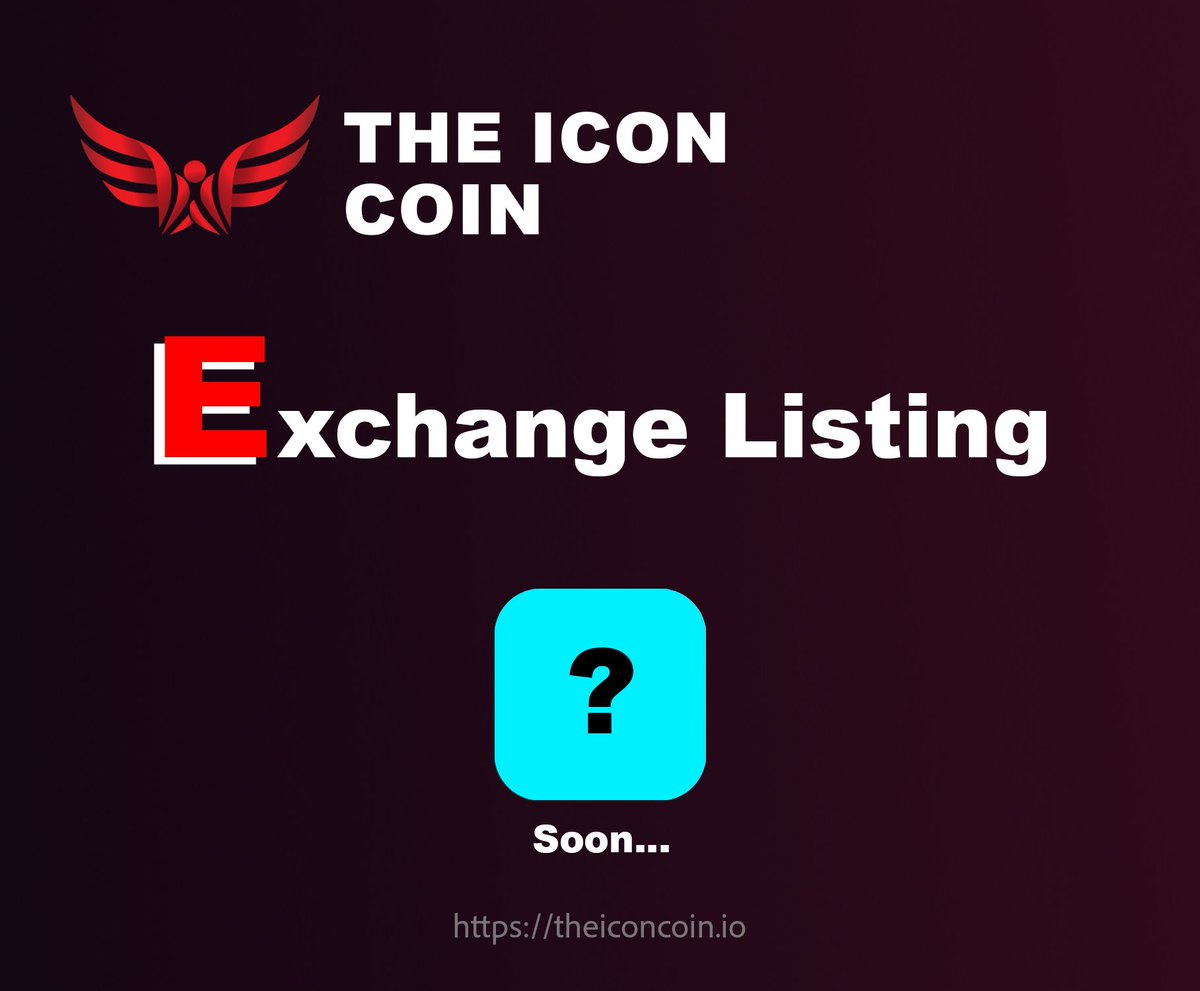 theiconcoin's tweet photo. ๐ Guess the Exchange Listing for $THEICON! ๐
Can you guess where $THEICON will be listed next? ๐ค Drop your guesses below and stay tuned for the big reveal! ๐ฅณ
๐ฎ Hint: Itโs a platform ready to amplify $THEICON to the next level!
#THEICON #CryptoListing #CryptoCommu
#Exchange https://t.co/uo79KRBOOk