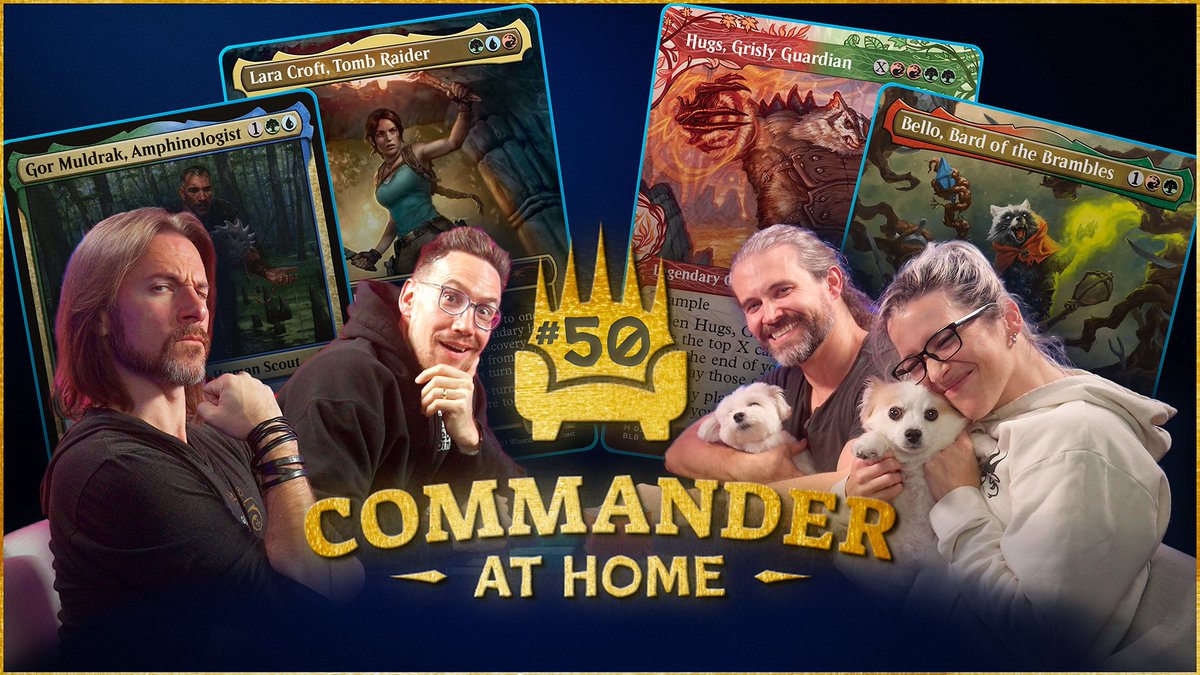 It's our milestone 50th episode of <a href="/commanderathome/">CommanderAtHome</a>, and it's certainly one to remember!

Fan-favorite guest <a href="/bbrode/">Ben Brode</a> joins us once again for his unhinged antics alongside frequently requested newcomer <a href="/matthewmercer/">Matthew Mercer</a>!

You won't want to miss this one :)  
youtu.be/Af82qHXiORU