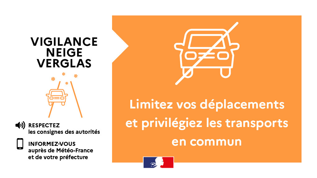 #AlerteMeteo 🟠
La Manche est placée en vigilance jaune neige et verglas demain à partir de 5h et jusqu'à 8h.
Puis en vigilance orange neige et verglas demain à partir de 8h et jusqu'à 00h vendredi.
⚠️Restez prudents.
➡️Suivez l'évolution sur : vigilance.meteofrance.fr/fr/manche