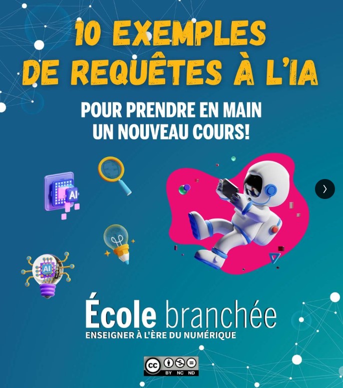 PhilRoederer's tweet photo. L’#IA peut transformer votre façon de planifier et d’enseigner. L’@ecolebranchee  a publié un 🔝guide : « 10 prompts pour prendre en main un nouveau cours » : https://t.co/a3JGB1Ou9r
Voici comment bien débuter et structurer vos requêtes. 👇 https://t.co/AwO3FPAOiM