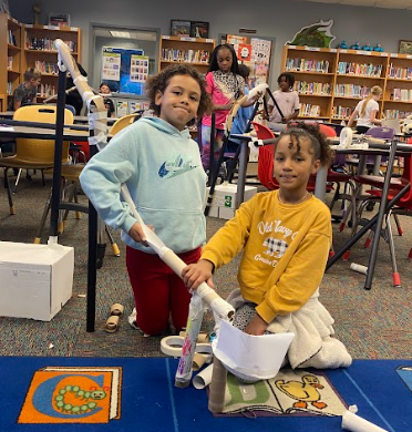 We're building marble rollercoasters in the makerspace this month! #BentonBold #cpsbest