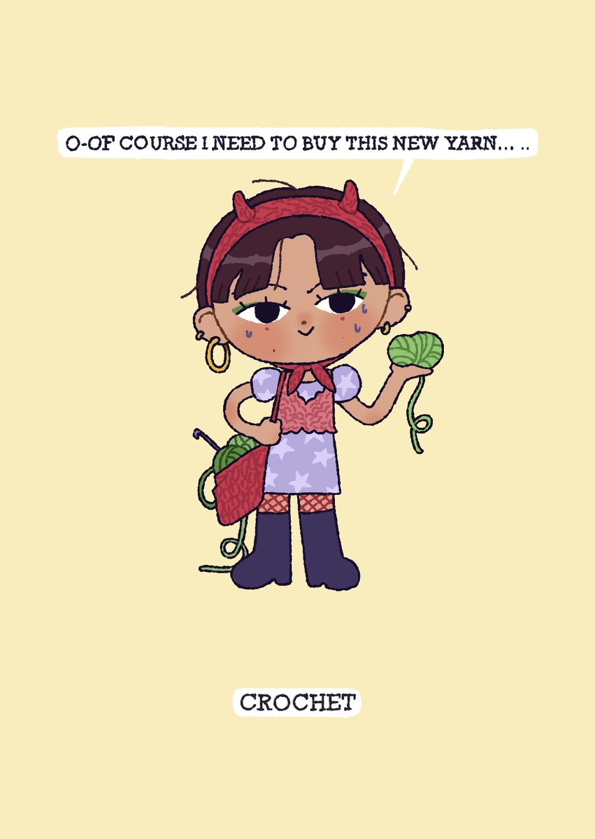 Try not to buy this new adorable colored yarn challenge.. I love doing just.. granny square. It's peaceful to create 🌷✨