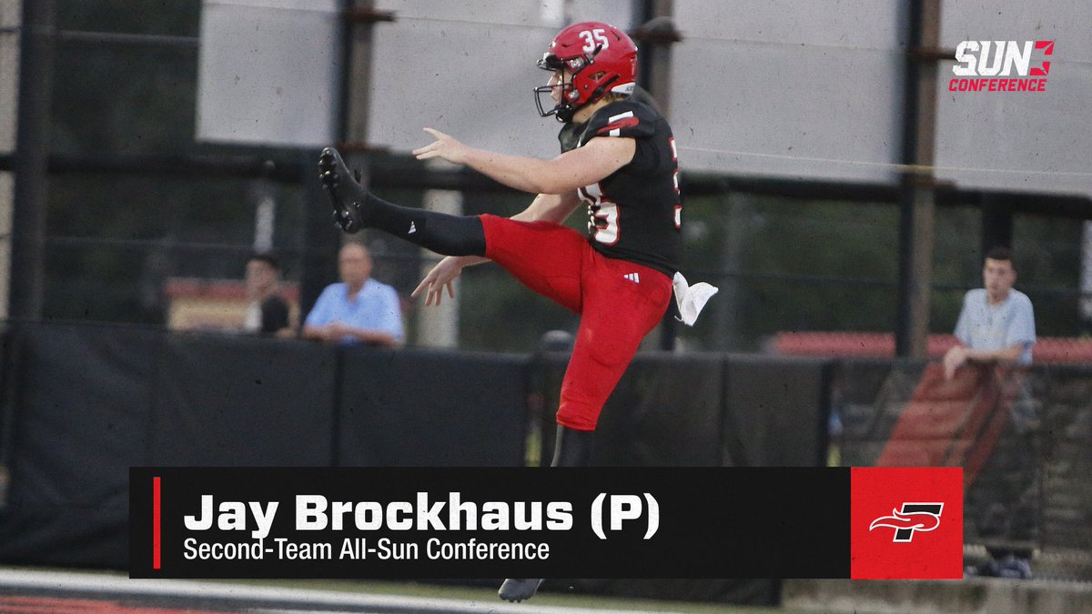 Congratulations to Jay Brockhaus for being named Second-Team All-Sun Conference!

#FuelTheFire🔥
