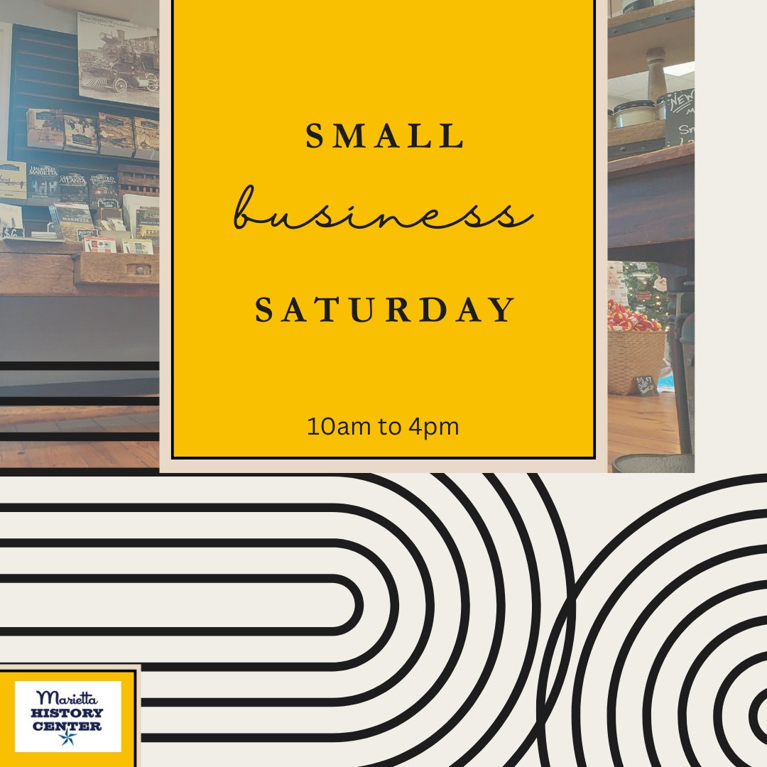 MariettaMuseum's tweet image. Shop Small at the MHC Museum Store today for Small Business Saturday! We are open from 10 am - 4pm.
Or if you can't make it to the Sq, check out our online store!
mariettahistorycenter.shopsettings.com

#Mariettasquare #shopmariettasquare #MariettaGA #MariettaMuseum #shopsmall #VisitMariettaGa