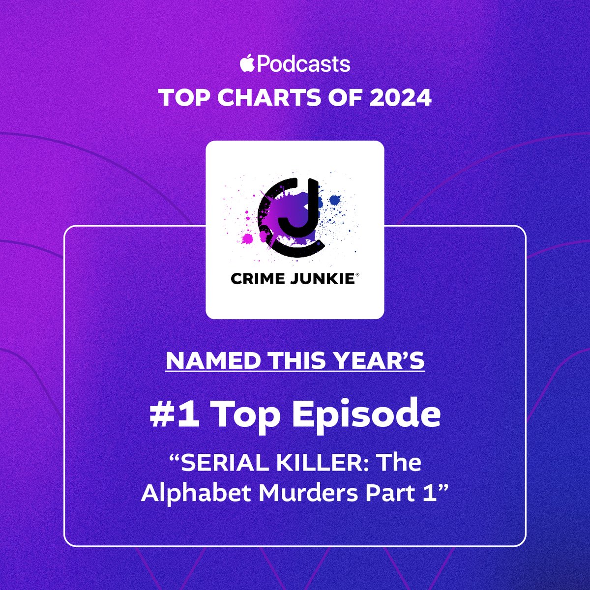 audiochuck (@audiochuck) on Twitter photo Thank you SO MUCH for listening to audiochuck in 2024 & making us a top channel of 2024! Not only that, but <a href="/crimejunkiepod/">Crime Junkie Podcast</a> had THE #1 Top Episode & <a href="/CounterClockPod/">CounterClock Podcast</a> was a Top Series 🤯
We appreciate you so much for listening & for caring about the cases we share with you 🖤 Thank you SO MUCH for listening to audiochuck in 2024 & making us a top channel of 2024! Not only that, but <a href="/crimejunkiepod/">Crime Junkie Podcast</a> had THE #1 Top Episode & <a href="/CounterClockPod/">CounterClock Podcast</a> was a Top Series 🤯
We appreciate you so much for listening & for caring about the cases we share with you 🖤
