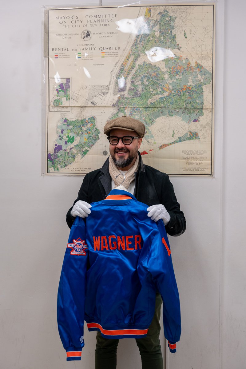 LaGuardiaWagner's tweet photo. We were delighted to welcome @FranciscoMoyaNY and his Chief of Staff Meghan Tadio-Benham to the Archives last week! They viewed items from our Mayoral and @NYCCouncil collections, and discussed how we can work together to further grow our work with the Council and in his district. It's always a pleasure to have our local elected officials visit us and talk about what we do!