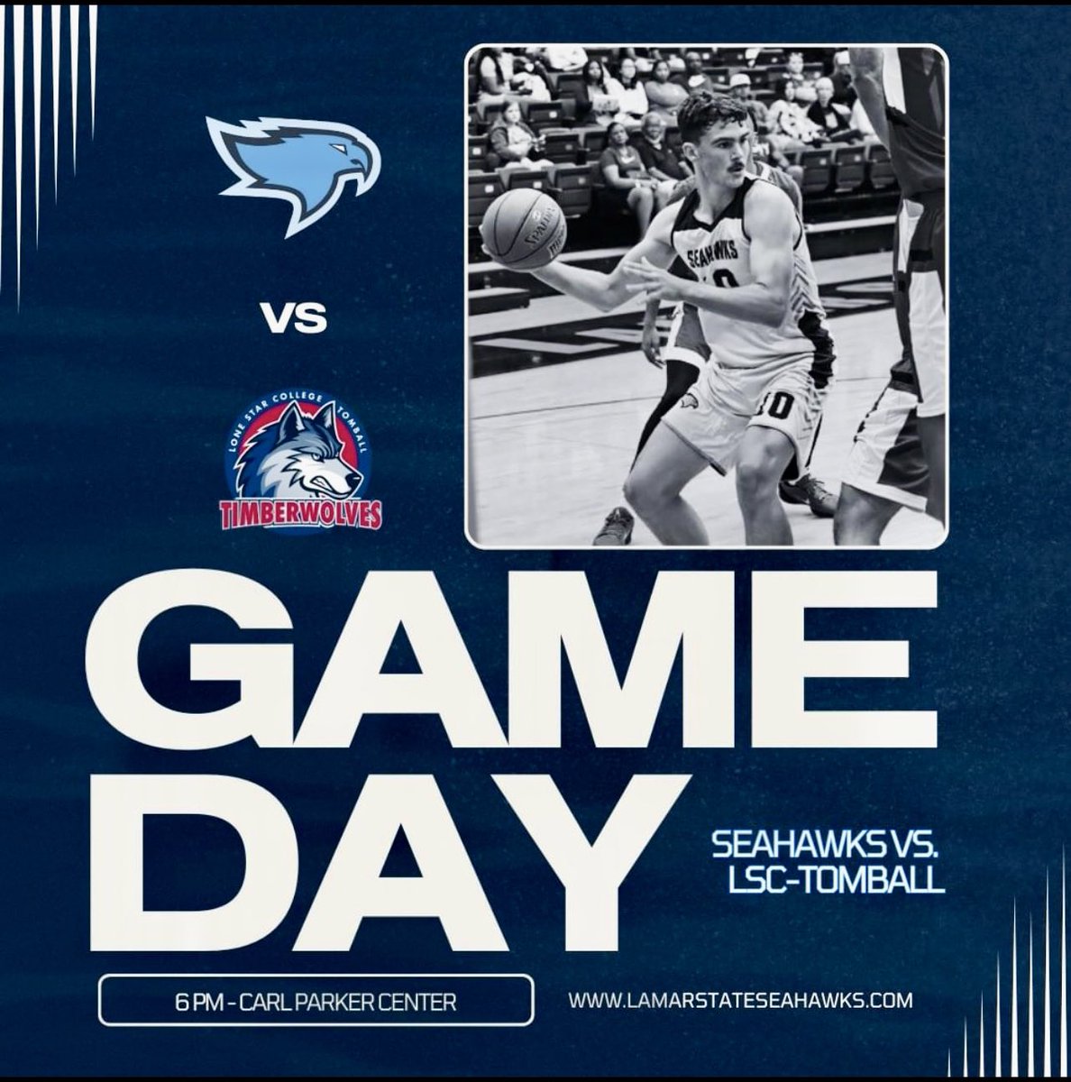 Back 🏠 tonight! 🐦
🏀 vs. Lone Star College-Tomball
📅 Wednesday, 11/20 | 6 p.m.
📍Parker Center
Watch live: athletics.lamarpa.edu/sports/Seahawk…
We will see you at the game 🩵