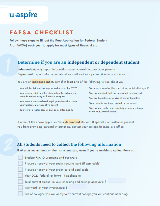 Brevard High School (@brevardhs) on Twitter photo The FAFSA opens December 1. To help you prepare, we have FAFSA checklists available in English and Spanish of all the information you will need. Contact Lila Newman at lilan@tcsnc.org or visit the FAFSA website at studentaid.gov The FAFSA opens December 1. To help you prepare, we have FAFSA checklists available in English and Spanish of all the information you will need. Contact Lila Newman at lilan@tcsnc.org or visit the FAFSA website at studentaid.gov