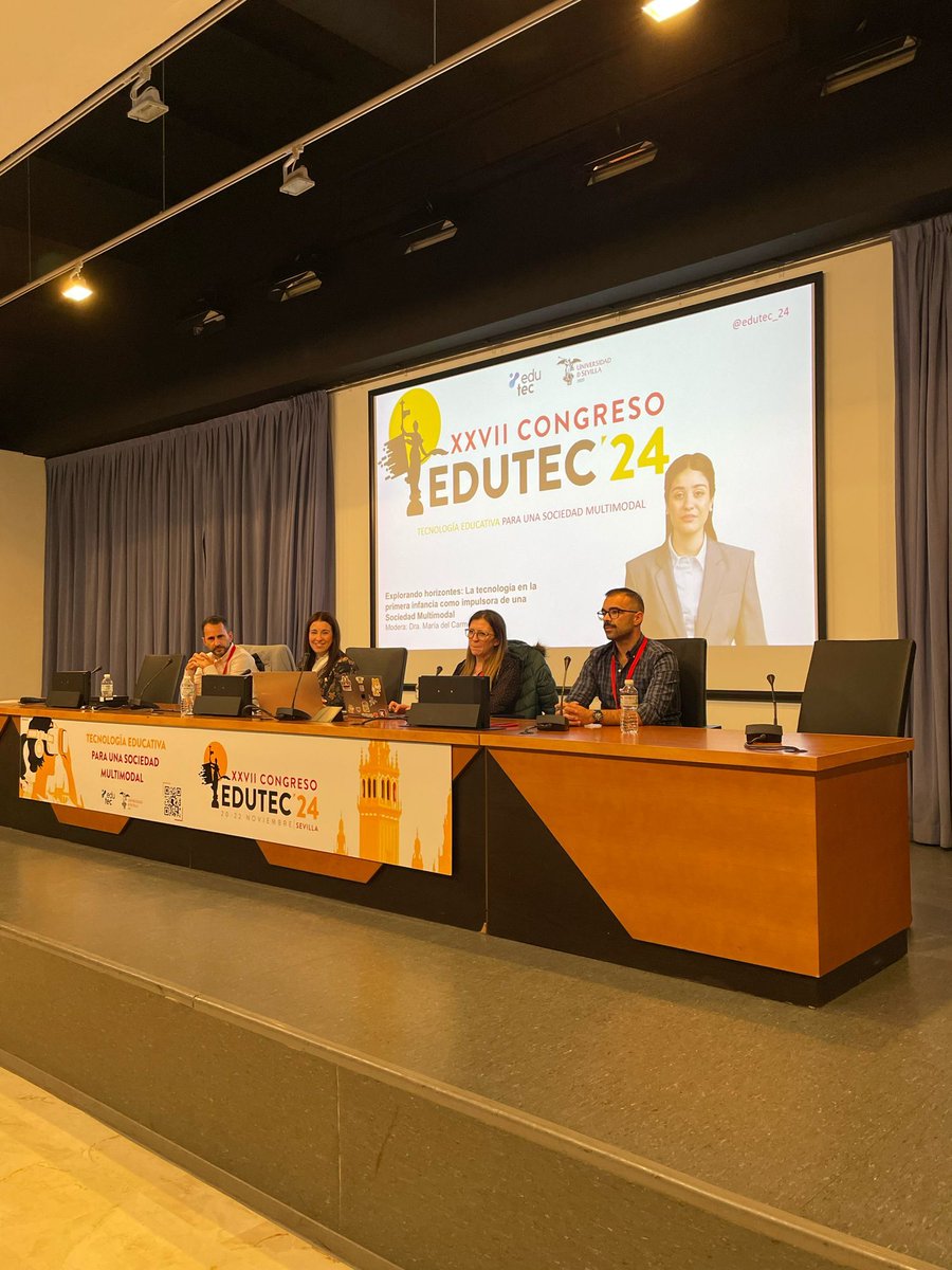 🟡 ¡Es momento de la Mesa Redonda! 🗣️ "Explorando horizontes: La tecnología en la primera infancia como impulsora de una Sociedad Multimodal" 👶💻. Modera Mª del Carmen Llorente Cejudo. #edutec24 #EducaciónInfantil <a href="/unisevilla/">Universidad de Sevilla</a> <a href="/EducacionUs/">Facultad de Ciencias de la Educación @unisevilla</a> <a href="/DerechoUS/">Derecho U.S.</a> <a href="/FceyeUs/">Facultad Económicas y Empresariales Univ. Sevilla</a> @gidus <a href="/edutec/">edutec</a>