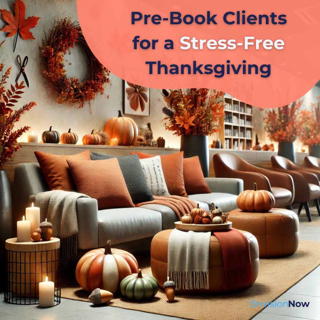 Thanksgiving is coming up fast! Make sure your salon is fully booked by pre-booking your regulars. A stress-free holiday season is just a few clicks away. What’s your strategy for filling those November spots? #HolidayRush #PreBookAppointments