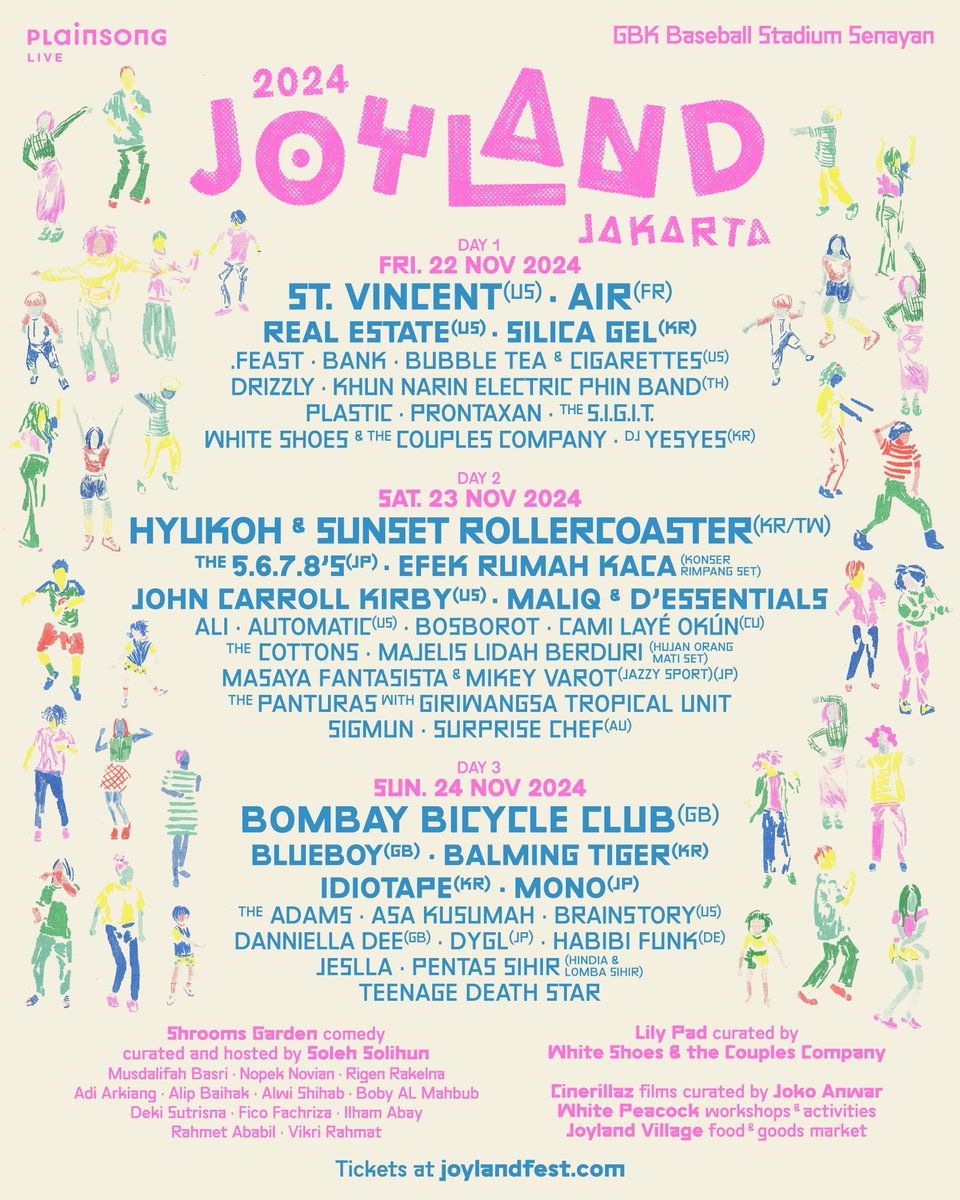 Siapkan diri untuk #JoylandJKT24🎶😂🎬✨  Bergabunglah dalam pengalaman festival terbaik dari 22-24 November 2024, di Stadion Bisbol GBK. Jangan lewatkan—dapatkan tiket harian Anda sekarang di joylandfest.com dan nikmati keseruannya! 🎟️🌟