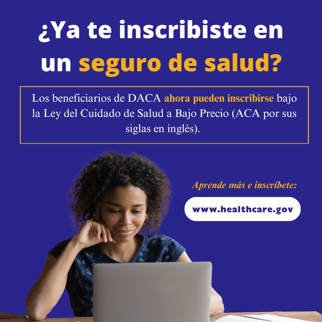 Enroll in ACA Health Insurance Today! Visit healthcare.gov today and get covered.
¡Inscríbete en un seguro de salud de la Ley del Cuidado de Salud a Bajo Precio (ACA por sus siglas en inglés) hoy mismo! Visita healthcare.gov hoy para obtener cobertura.
#ACA