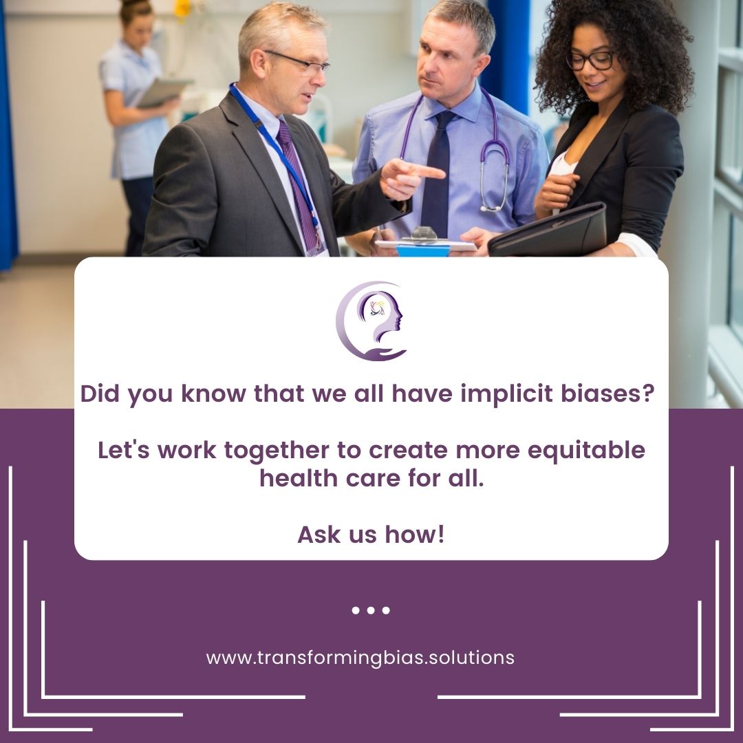 transformingbias.solutions

#bias #transformingbias #inclusion #change #kindness #healthcare #diversity #diversityandinclusion #education #community #MedEd #IBRM
