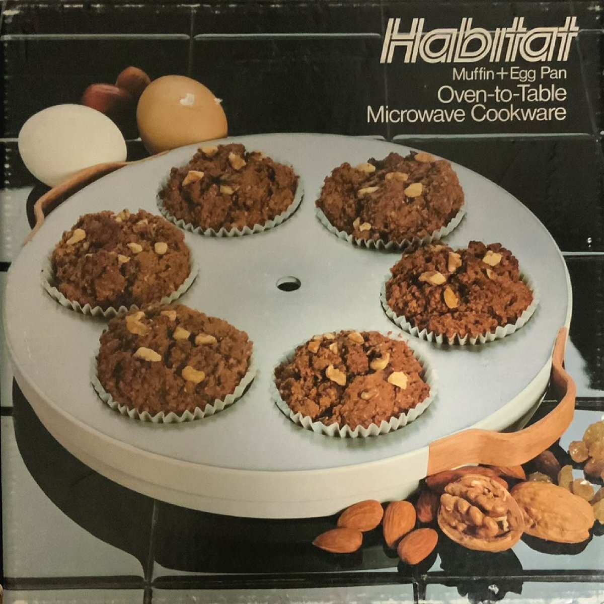 xdxproject's tweet photo. Packaging for “Muffin+Egg Pan” as part of the “Oven-to-Table Microwave Cookware” set and Habitat Instructions and Recipes Oven-to-Table Microwave Cookware. Carleton University Study Collection.

#xDX #DesignExchange #CanadianDesign #ThomasLamb #cookware #Habitat #habitat https://t.co/Je1s51z0Zi