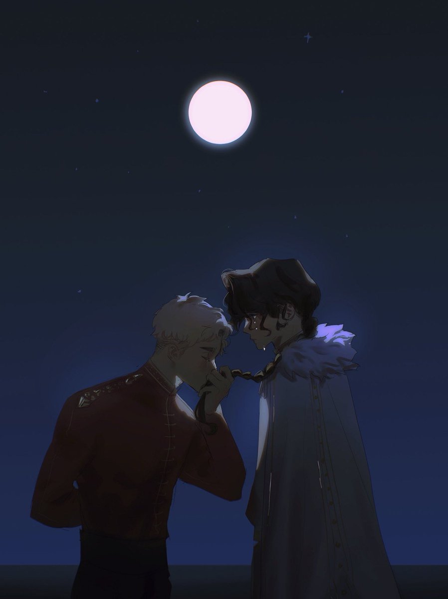 kikisadv's tweet photo. A Farewell Kiss 🌌👑⚔️

Prince Kiyoomi x Knight Atsumu old art

#sakuatsu #haikyuu #sakusakiyoomi #miyatsumu https://t.co/KZPaj97IS8