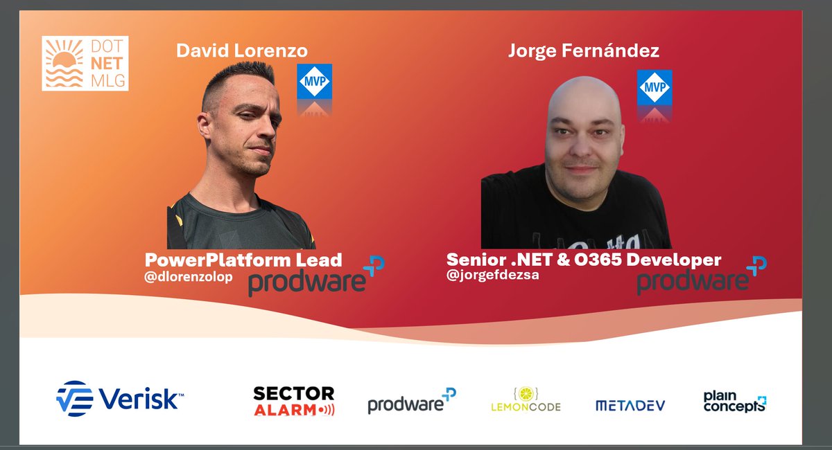 Jorge Fernández (@jorgefdezsa) on Twitter photo Tic Tac,,,, tenemos una cita el sábado en <a href="/dotnetmalaga/">dotnetMALAGA</a> , seguiremos informado.
¿Ya tienes tu entrada?
eventbrite.es/e/dotnetmalaga… Tic Tac,,,, tenemos una cita el sábado en <a href="/dotnetmalaga/">dotnetMALAGA</a> , seguiremos informado.
¿Ya tienes tu entrada?
eventbrite.es/e/dotnetmalaga…