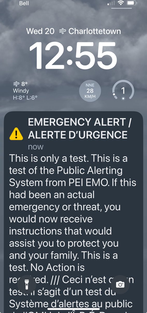 LouiseMartinCBC's tweet photo. Yep! Knew it was coming and still jumped out of my chair! #pei #ReadyAlert https://t.co/7yy5z8vkDz