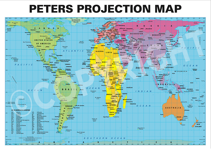 OxfordCarto's tweet image. Latest Peters World Map 🗺️ (Oct 2024 Edition) is now available to purchase direct either at:
▶️bit.ly/mapshopuk
▶️bit.ly/etsy-mapshopuk
available as political, environmental and educational versions.
#EqualAreaMap #PetersProjection