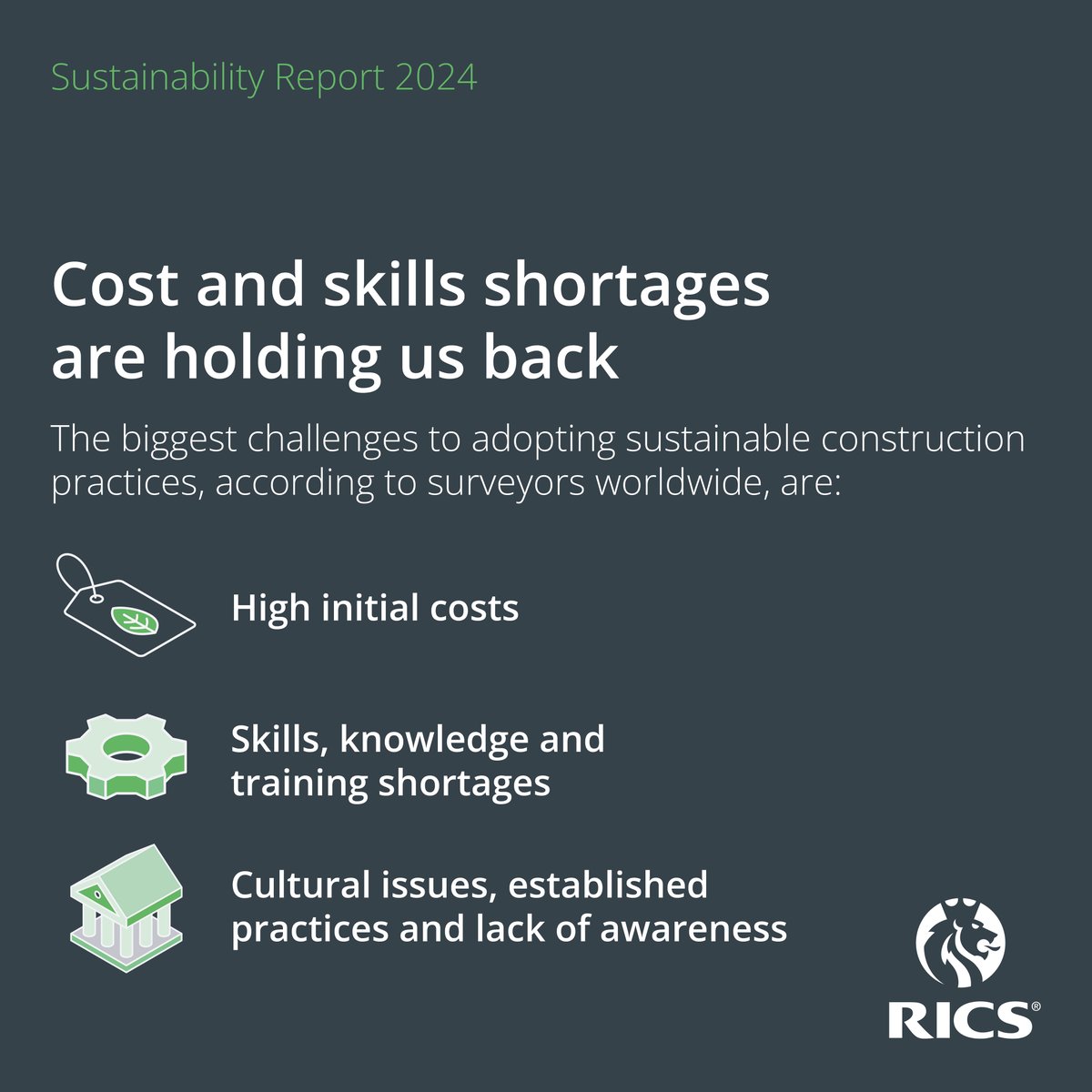 🍃 Launching our Sustainability Report 2024.
 
Today, at COP29 discussions took place about the environmental impact of the built environment.

We’re championing our members by harnessing their expertise and insights in our Sustainability Report.